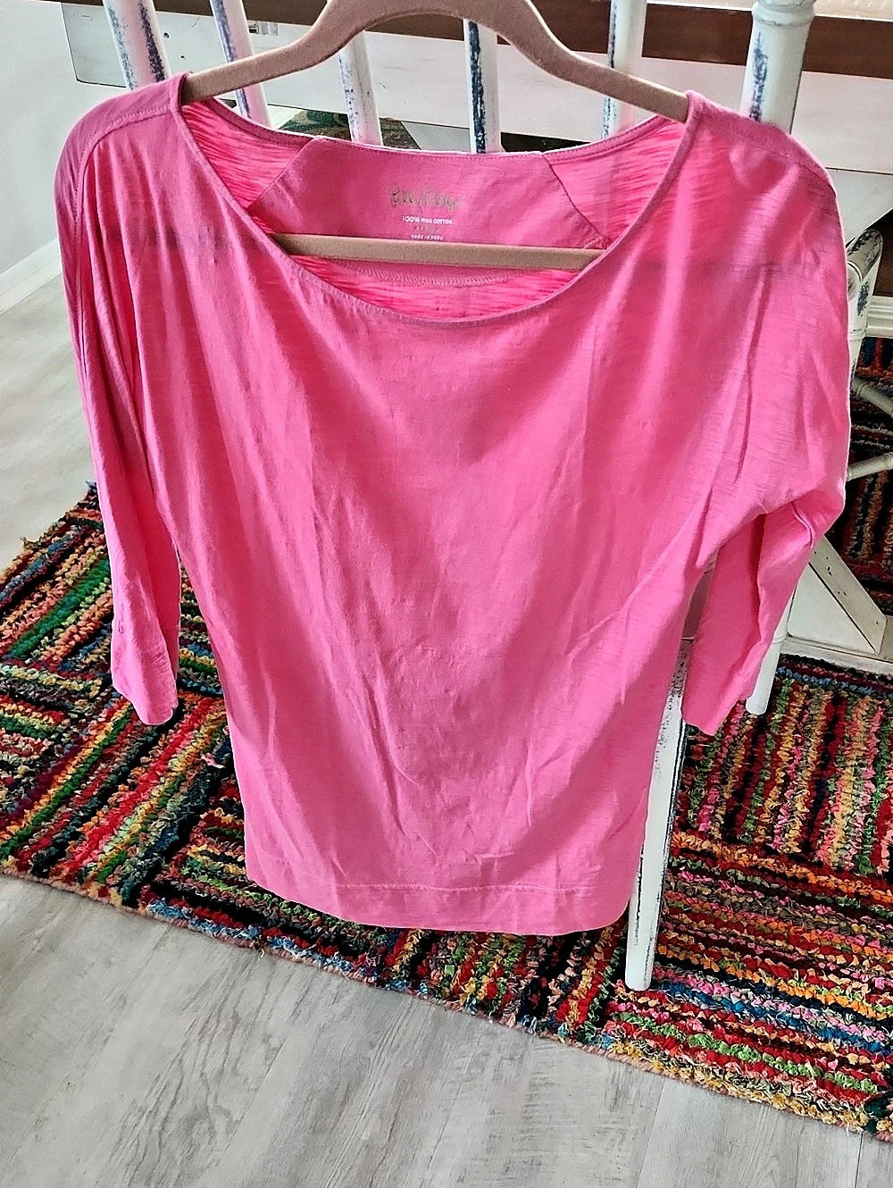 Lilly Pulitzer Key West 3/4 Sleeve Top Pink M